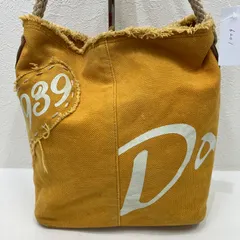 6201　Dakota　ダコタ ハンドバッグ　トートバッグ　手持ち　手提げ ワンショルダー　ワンハンドル　イエロー系 マスタードカラー　ロゴ