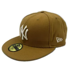 NEW ERA  ニューエラ ベースボールキャップ 59FIFTY New York Yankeesキャップ メンズ ウール ブラウン 中古
