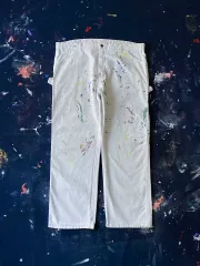 希少70〜８０年代vintage whiteペインターパンツw32〜33 70's carhartt WHITE PAINTER and PLASTERER PANTS カーハート