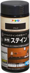 アサヒペン 塗料 ペンキ 水性ステイン 300ml ブラック 水性 艶消し ステイン仕上げ 上塗り不要 シックハウス対策品 日本製