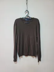 POLO RALPH LAUREN ポロラルフローレン Vネック ニット ブラウン S