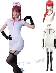 チェンソーマン Chain saw man マキマ コスプレウイッグは付き　パワー 看護師服 ナース服 コスプレ衣装 コスチューム ハロウィン クリ