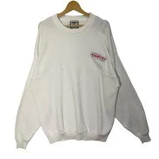 Lee/リー CASUAL COLLECTION USA製 ニット セーター 企業ロゴ刺繡 オーバーサイズ ビッグシルエット XLサイズ ホワイトのサムネイル