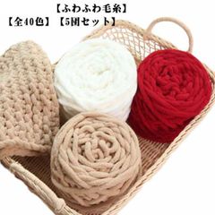 500g 5玉セット 毛糸 ふわふわ 太い毛糸 厚い毛糸 ポリエステル 編み物 チャンキーニット 全40色 スキー毛糸 シェニールニット ニットヤーン チャンキーヤーン モールヤーン 手芸 もこもこ #sour4065