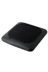 エレコム バランスクッション 座面クッション バランスディスク 45×45cmクッションカバー対応 専用ポンプ付 耐荷重120kg スクエア型 エクリアスポーツ ブラック (突起付きタイプ) HCFWBBSBK/グレー (フラットタイプ) HCF-BBSGY