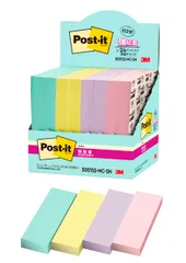 ポストイット 付箋 強粘着 ふせん マルチカラー5N 75×25mm 90枚 4色 各6パッド 紙箱 5001SS-MC-5N