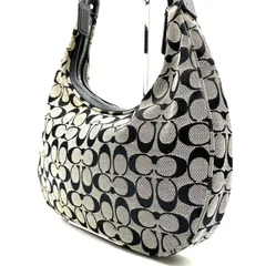 ✨良品✨ COACH Y2K hobo signature canvas leather beige shoulder bag unisex コーチ ショルダーバッグ ハンドバッグ トートバッグ