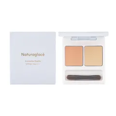 naturaglace ナチュラグラッセ コンシーラーパレット 01 ライト SPF50+ PA++++ ２色セット クマ シミ 色ムラ[ネコポス]のサムネイル
