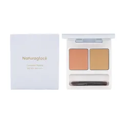 naturaglace ナチュラグラッセ コンシーラーパレット 02 ナチュラル SPF50+ PA++++ ２色セット クマ シミ 色ムラ[ネコポス]のサムネイル