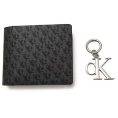 【新品 未使用】Calvin Klein カルバンクライン アウトレット Calvin Klein Jeans カルバン・クライン・ジーンズ 二つ折り財布 キーリング セット 4G1002G 002