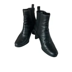 Z1606 JILLSTUART shoe ジルスチュアートシュー ショートブーツ ブラック レディース 23 1/2cm