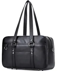 CHUULII スクールバッグ スクバ 合皮 女子 高校生 学生 JK 制服 通学 通塾 ボスドンバッグ 大容量 肩紐長い