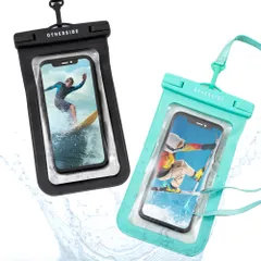 【海でもお風呂でも使える】【 深さ30mまで完全防水 IPX8 】スマホ 防水ケース 防水スマホケース 携帯防水ケース【2個セット】【ほぼ全てのスマホ対応】【顔認証対応】 iphone Android 海 プール お風呂 水中撮影 超透明素材 ロック機構搭載 