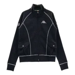 サイズ：S KAPPA GOLF カッパゴルフ  ストーン付き 長袖ジップジャケット  ブラック系 [240101558673] ゴルフウェア レディース ストスト