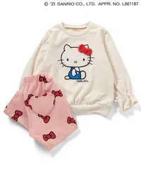 【リンク】ハローキティ もちふわあったかセットアップ　Ampersand L558075　ピンク