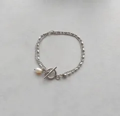 ドット　デザイン　マンテル　ブレスレット　サージカルステンレス