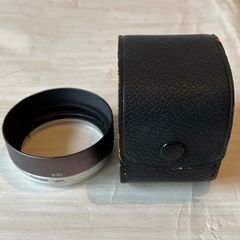 キヤノン レンズフード 50mm F1.8 + カブセ式リング 本革ケース付き