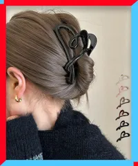 新品 レディース バンスクリップ 大きめ ヘアクリップ ヘアアクセサリー ファッション小物 女子会 演奏会【送料無料】