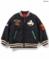 ディズニーキャラクター/ワッペンキルティングジャケット　F.O.KIDS R501035　ブラック