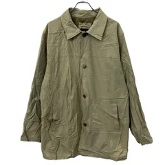 90s OLDGAP ナイロンジャケット XL カーキ オールドギャップ ボタンダウン ハーフコート マルチポケット アウター 冬物 a711-5773