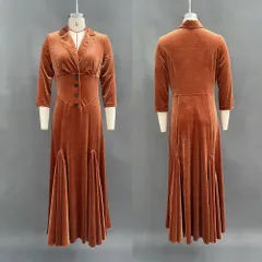 ベルベット レーシーカラー Vネック ワンピース ロング 聖夜 デート クリスマス 大人可愛い エレガント