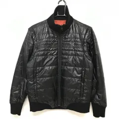 【美品】プーマ 中綿リバーシブルジャケット 黒 裏オレンジ キルティング 4WAY 袖着脱可  メンズ M ゴルフウェア PUMA