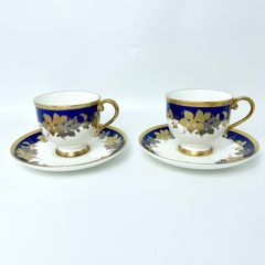 深川製磁 オリエンタルブルー カップ＆ソーサー 2客セット 未使用