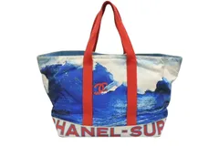 CHANEL シャネル サーフライン ラージ トートバッグ 7番台 ココマーク