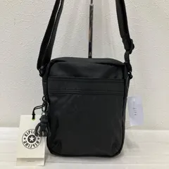 6173　良品　タグ付き　Kipling　キプリング　ショルダーバッグ　ミニバッグ　サコッシュ　ポシェット　ユニセックス　メンズ　レディース　ナイロン　肩がけ　斜めがけ　クロスボディ　ブラック　黒　マット　New Classics + Lm　Raw Black