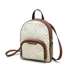 【中古】極美品 MICHAEL KORS マイケルコース ロゴ シグネチャー レザー リュック サック eY10122N