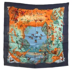 エルメス HERMES 極美品 カレ 90 AFRICA アフリカ スカーフ シルク