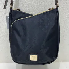 6165　CHRISTIAN OLIVIER　クリスチャンオリビエ　ショルダーバッグ　クロスボディ　肩がけ　斜めがけ　紺　ネイビー　総柄　はっ水ジャガード