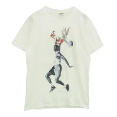 NIKE ナイキ ヴィンテージ 90s USA製 銀タグ HARE JORDAN and AIR JORDAN ジョーダン バックスバニー プリント Tシャツ ホワイト系 M【中古】