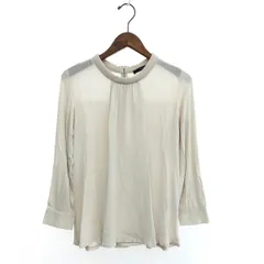 MAX MARA WEEKEND マックスマーラーウィークエンド シルク切替ブラウス サイズ:S 長袖/プルオーバー    ベージュ レディース / 240001140988のサムネイル