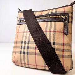 ✨BCランク　BURBERRY　PRORSUM　プローサム　ショルダーバッグ　bag　PVC　シャドーホース　ノバチェック　チェック　「38EL」