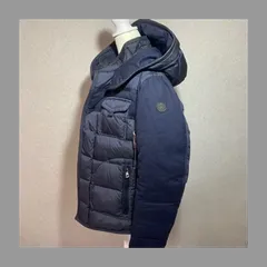 MONCLER RYAN サイズ1 C20914139285 ライアン ウールナイロンコンビダウンジャケット ネイビー 紺 ダウンジャケット フード