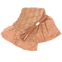 京やQ722 正絹 帯揚げ 帯締め 帯揚げ+帯締め2点セット 絞りの帯揚げ 部分絞り 飛び絞り 輪出し絞り 草木染 麻の葉文様 菱文様 高級手組紐 袷の着物 単衣の着物 袷単衣兼用 振袖 訪問着 附下 付け下げ 色無地 紬 小紋 江戸小紋などに 未使用 新古品