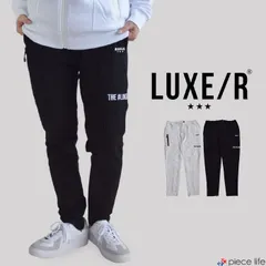 LUXE/R GOLF ラグジュ ゴルフ パンツ ボトムス フリースパンツ ロングパンツ ジョガーパンツ 裏フリース 裏起毛 メンズ レディース ブラック ベージュ グレー M L XL 46133