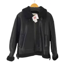 レイビームス Ray BEAMS フェイクムートン ボマー ブルゾン レディース JPN：0 