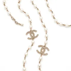 シャネル CHANEL ネックレス ペンダント チョーカー ゴールド ココマーク ロングネックレス