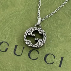 GUCCI インターロッキング g ラージ ネックレス ［0757b17］