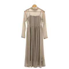 NOBLE (ノーブル) ★★ ③ 23040240528030 トリコットシアーワンピース レディース グレー FREE