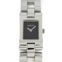 グッチ GUCCI 腕時計 ブレスウォッチ 2305L レクタンギュラー ブラック文字盤 SS クオーツアナログ 【中古】のサムネイル