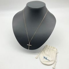 hirondelle クロスネックレス 細め18K 華奢 - メルカリ