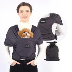 NATUYA 犬 抱っこ紐 スリング キャリーウェア ペットスリング ペットバッグ 猫 犬抱っこ紐 ネコ おんぶひも 両手解放 ドッグスリング キャリーバッグ 小型犬 ペット 猫 リュック型 キャリー
