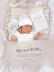 ニューボーンタペストリー　ハローベビー