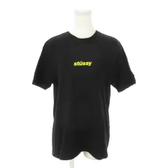 ステューシー STUSSY Tシャツ カットソー ラウンドネック 半袖 ロゴ プリント M 黒 ブラック /MN12 ■GY35 のサムネイル
