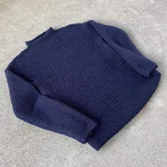 90's J.CREW bottle neck knit. 古着　ジェイクルー　ボトルネックニット　vintage セーター　ネイビー モックネック　紺