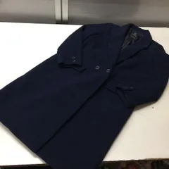 〇送料無料★w closet ダブルクローゼット★チェスターコート ロングコート アウター★ネイビー★フリーサイズ#31025skake