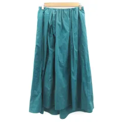 ニコアンド Niko and.. フレアスカート ロング丈 M グリーン 緑 /YM22
